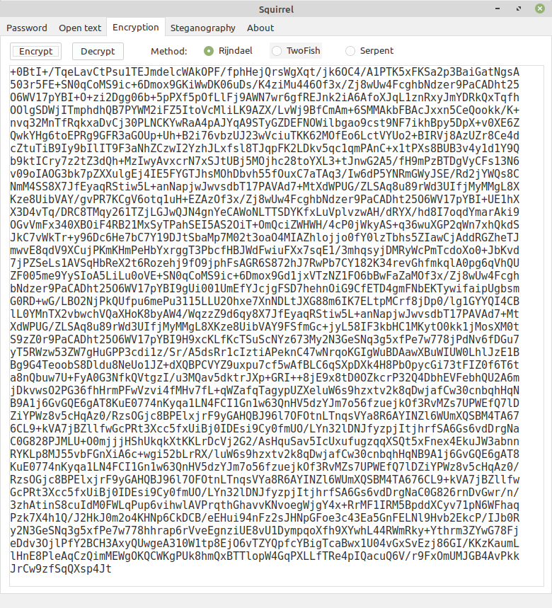 encrypted
            12 days rijndael
