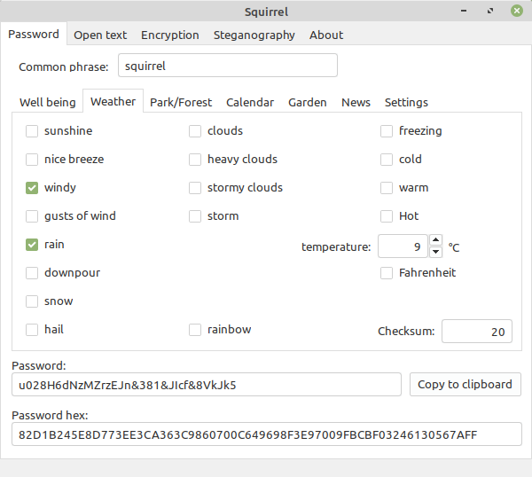 Password windy
            rain 9